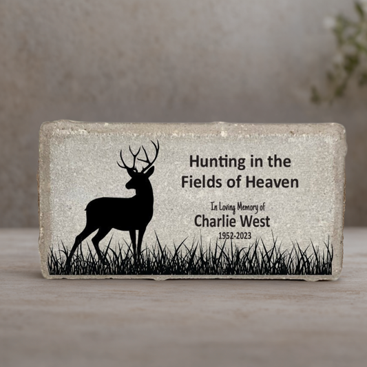 Hunter Memorial Stone – Personalized Memorial Gift | Custom Concrete or Marble Plaque