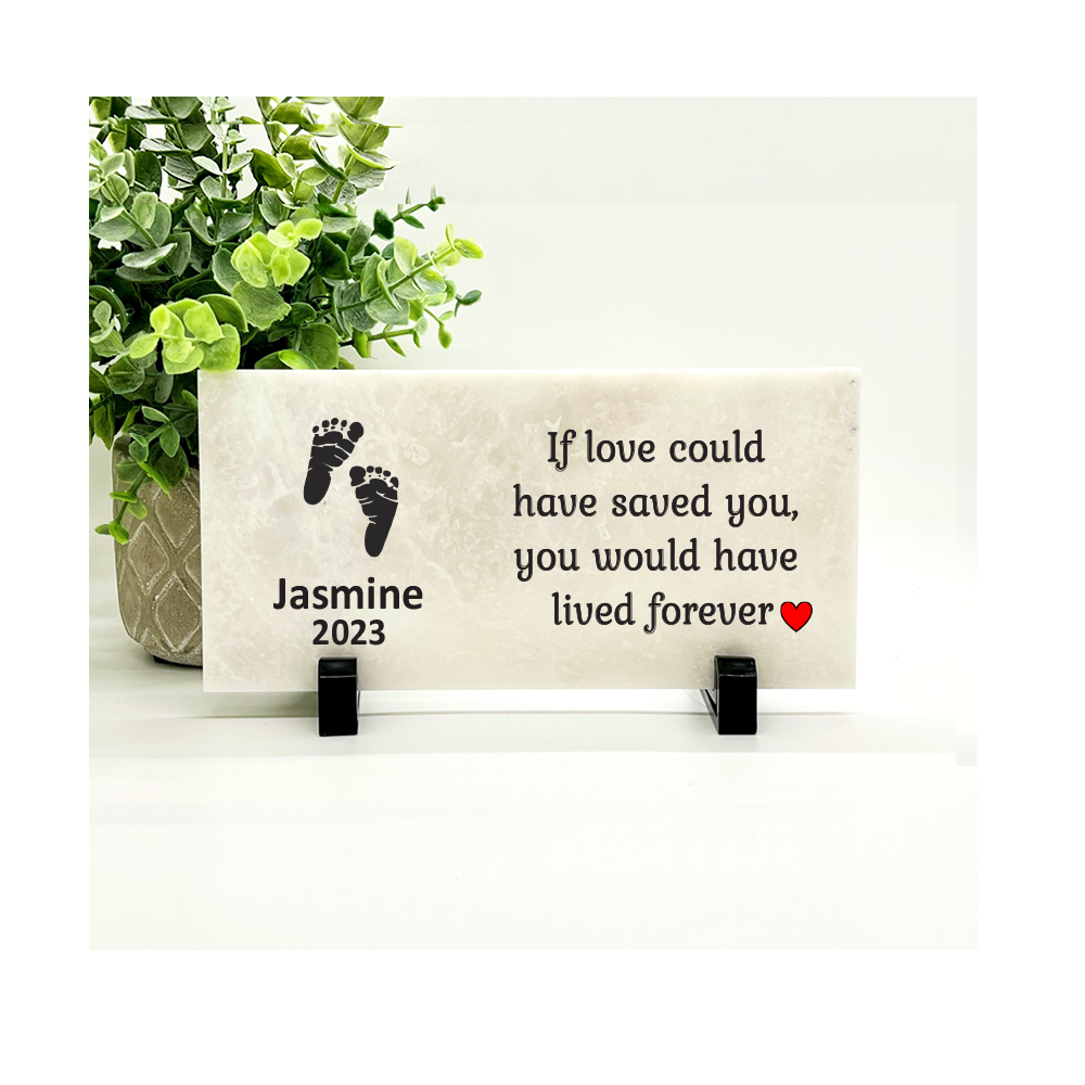 Baby Memorial Stone - Personalized Keepsake For Infant Loss | Sympathy Gift