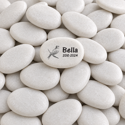 Bird Memorial Stone – Personalized Memorial Gift | Custom Pet Keepsake