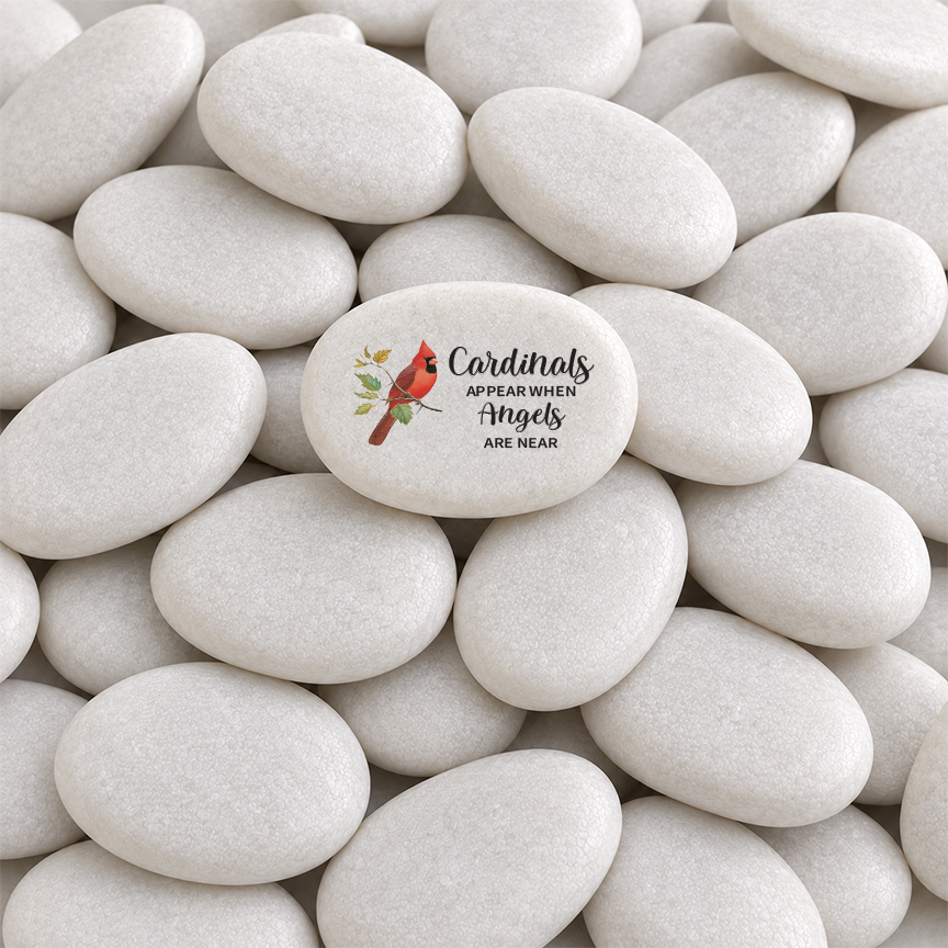 Cardinal Memorial Stone – Personalized Sympathy Gift | Keepsake Remembrance Rock