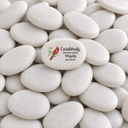 Cardinal Memorial Stone – Personalized Sympathy Gift | Keepsake Remembrance Rock