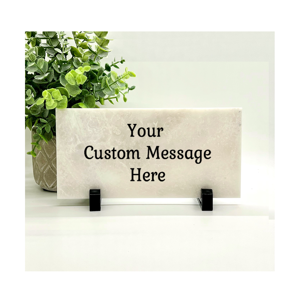Personalized Memorial Stone - Custom Stone Concrete or Marble Plaque