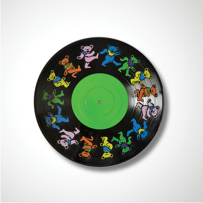 Dancing Bears Vinyl Record - Upcycled Vinyl Art | Unique Retro Gift 12 Inch Decor