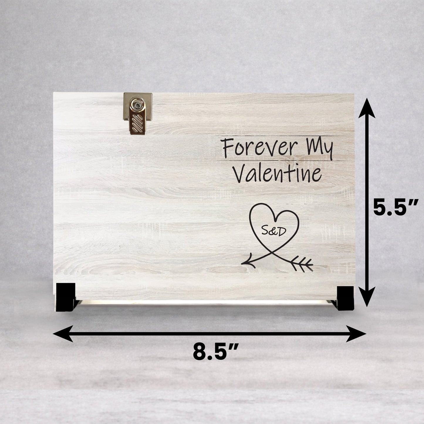 Valentines Picture Frame - Personalized Wood Frame | Custom Photo Gift