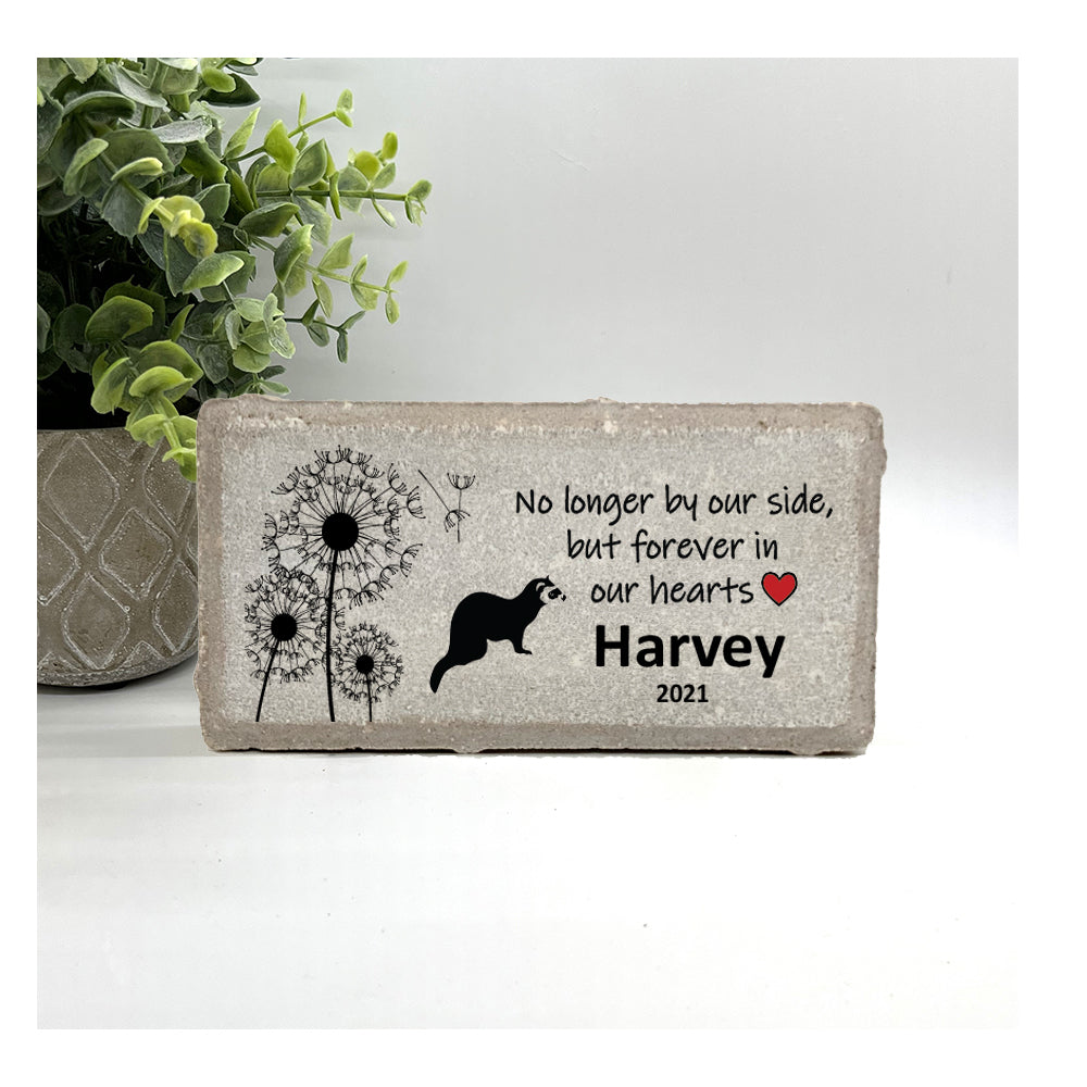 Ferret Memorial Stone – Personalized Pet Remembrance Gift | Custom Stone