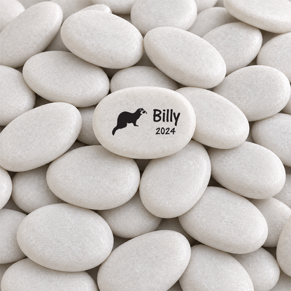 Ferret Memorial Stone - Personalized Pet Memorial Keepsake Gift
