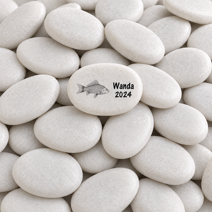 Fish Memorial Stone - Personalized Pet Sympathy Gift | Memorial Keepsake