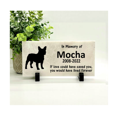 French Bulldog Memorial Stone - Personalized Pet Memorial Keepsake Stone