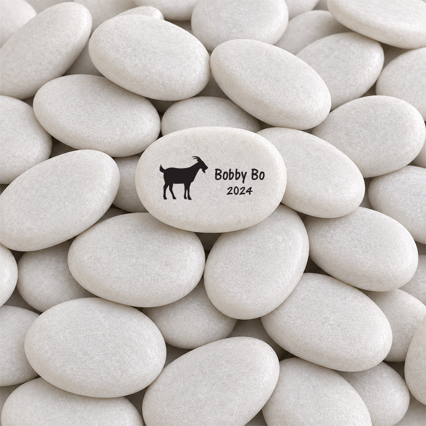 Goat Memorial Stone - Personalized Pet Keepsake | Custom Memorial Gift