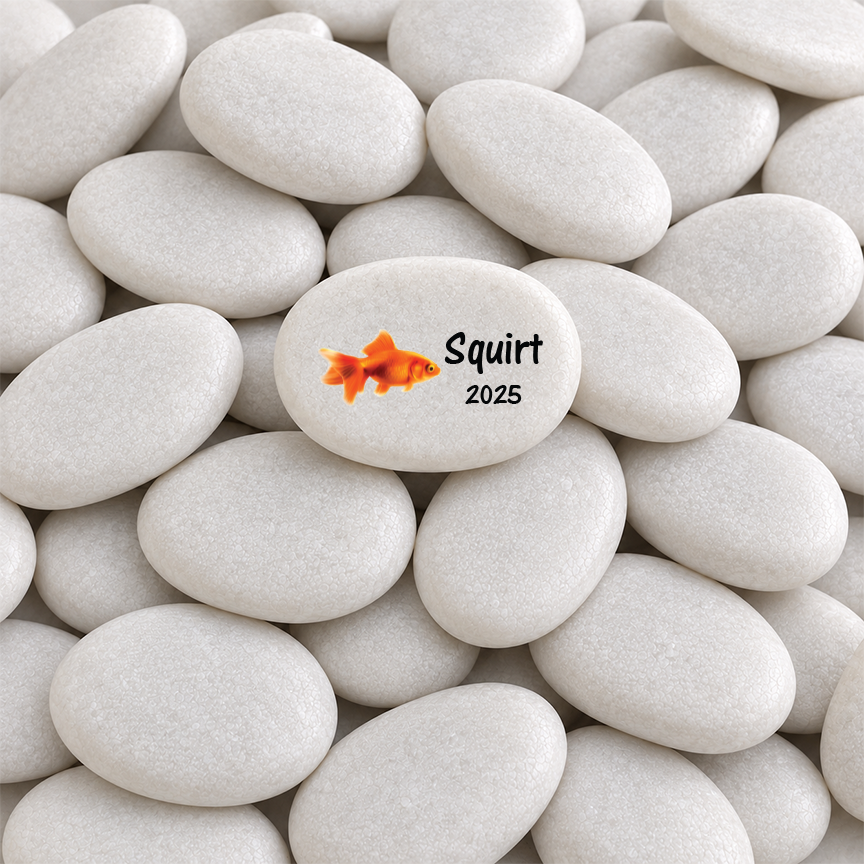 Goldfish Memorial Stone - Personalized Pet Loss Keepsake | Custom Memorial Gift