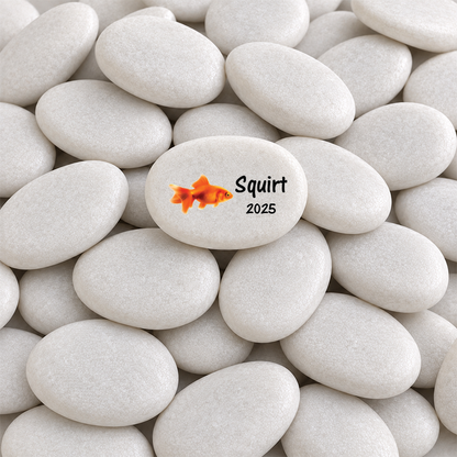 Goldfish Memorial Stone - Personalized Pet Loss Keepsake | Custom Memorial Gift