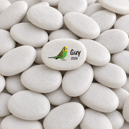 Parakeet Memorial Stone – Personalized Custom Pet Sympathy Gift Keepsake