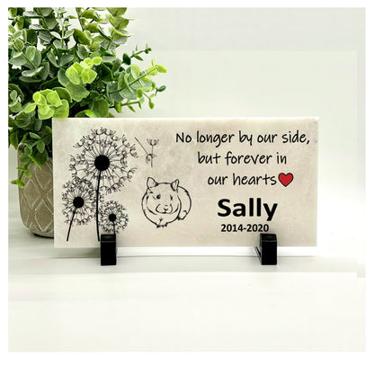 Guinea Pig Memorial - Personalized Pet Memorial Stone | Sympathy Gift