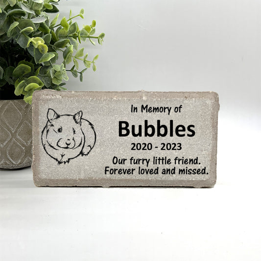 Guinea Pig Memorial Stone – Personalized Pet Tribute | Custom Memorial Keepsake