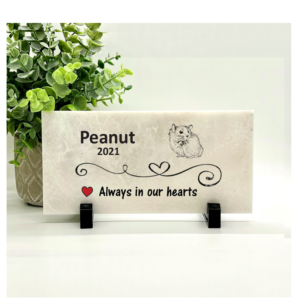 Hamster Memorial Stone - Personalized Pet Memorial Stone | Custom Tribute