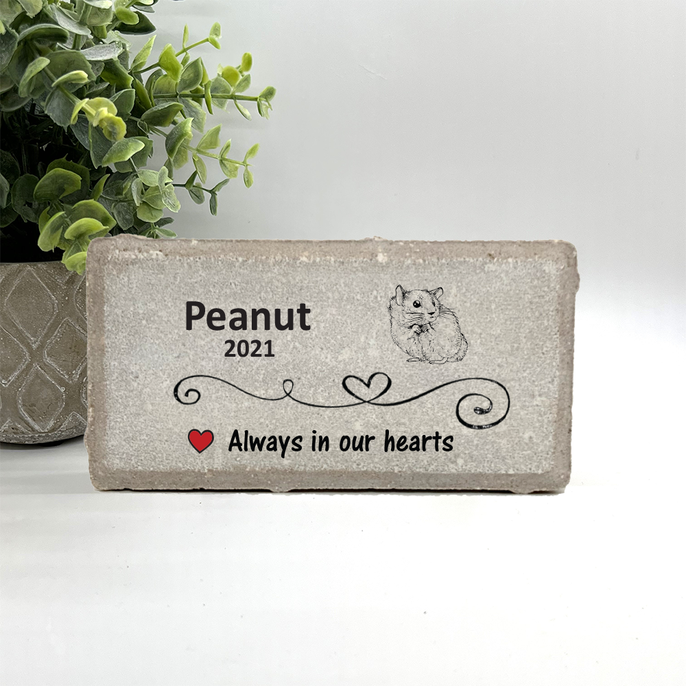 Hamster Memorial Stone - Personalized Pet Memorial Stone | Custom Tribute