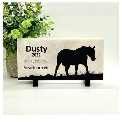 Horse Memorial Stone - Personalized Custom Horse Tribute