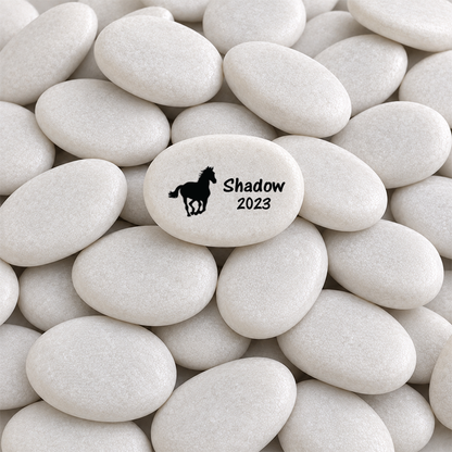 Horse Memorial Stone - Personalized Custom Keepsake For Pet Loss Remembrance