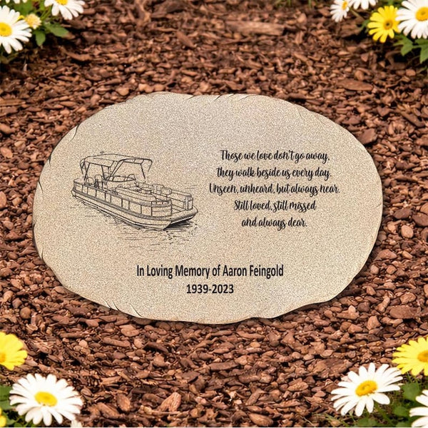 Pontoon Boat Memorial Stone – Personalized Boating Tribute