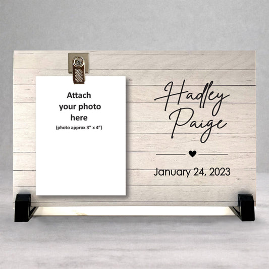 Personalized Baby Frame - Custom Baby Gift | Name & Birth Date Display