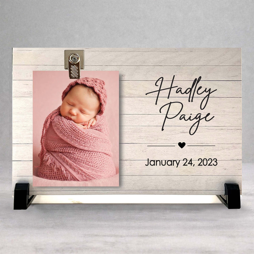 Personalized Baby Frame - Custom Baby Gift | Name & Birth Date Display