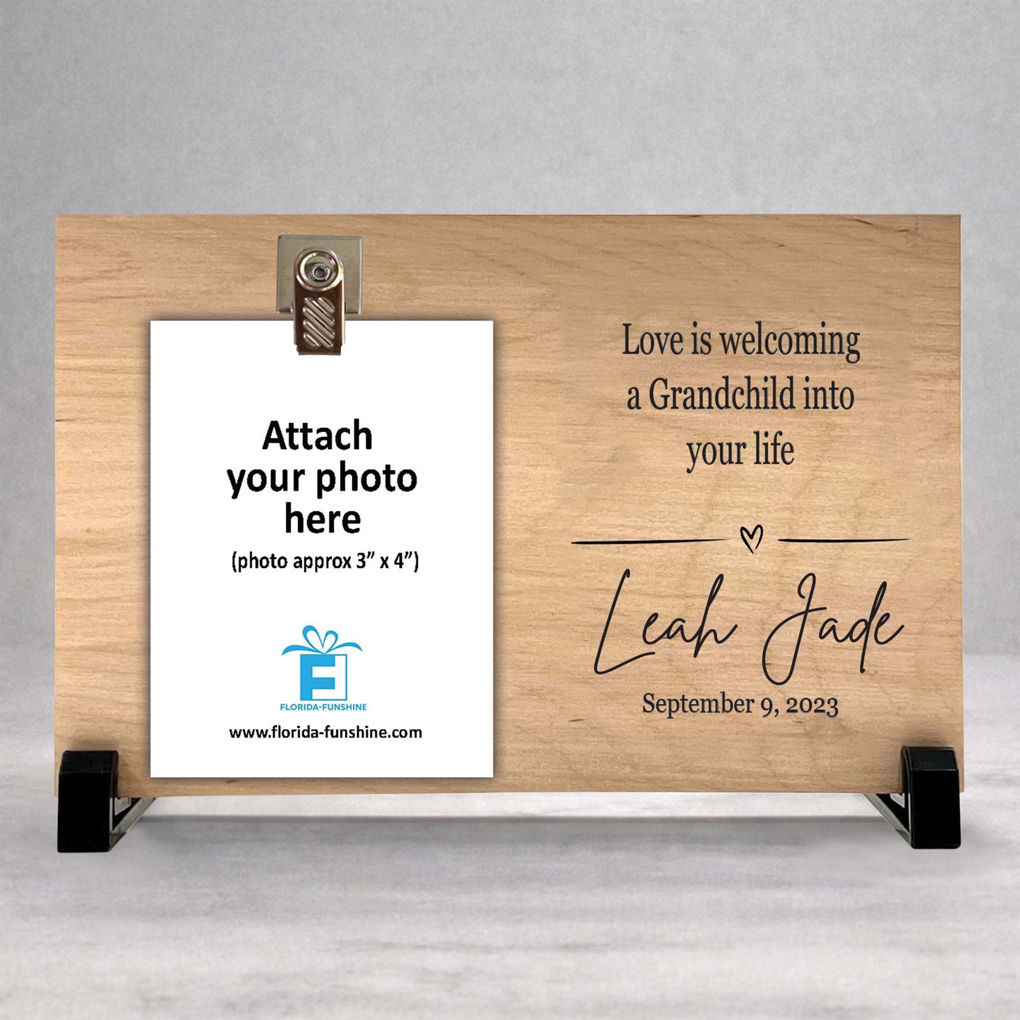 Personalized Grandparent Frame - Custom Wooden Photo Frame | Keepsake Gift