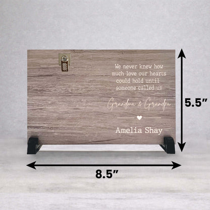 New Grandparents Frame - Personalized Wood Picture Frame Keepsake Gift