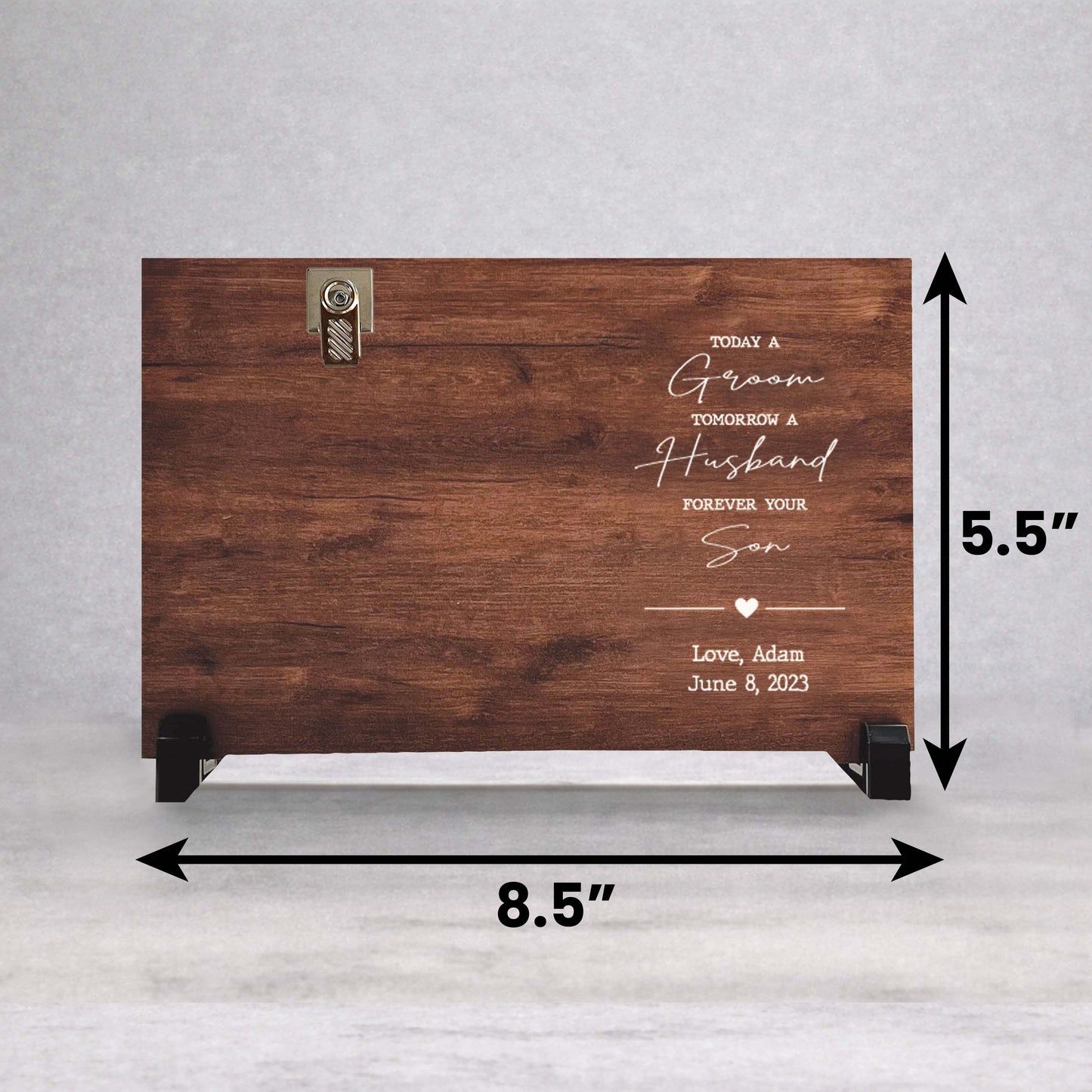 Mother Of The Groom Frame - Personalized Wood Picture Frame Wedding Gift