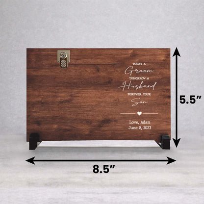 Mother Of The Groom Frame - Personalized Wood Picture Frame Wedding Gift