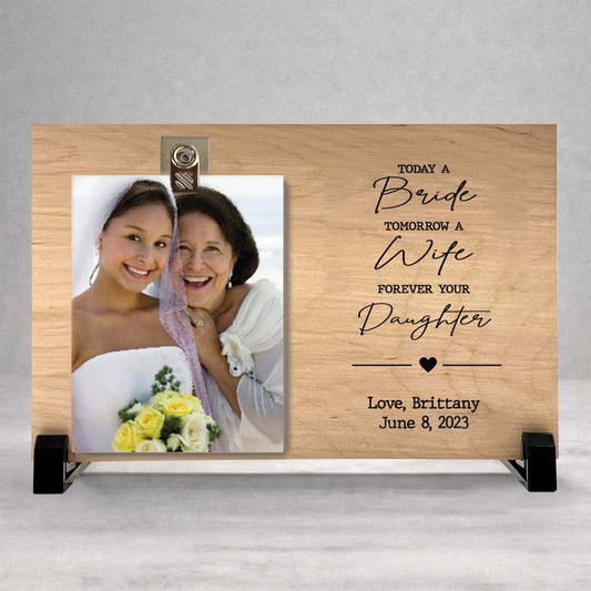 Mother of the Bride Frame - Personalized Wedding Photo Frame | Custom Wood Keepsake