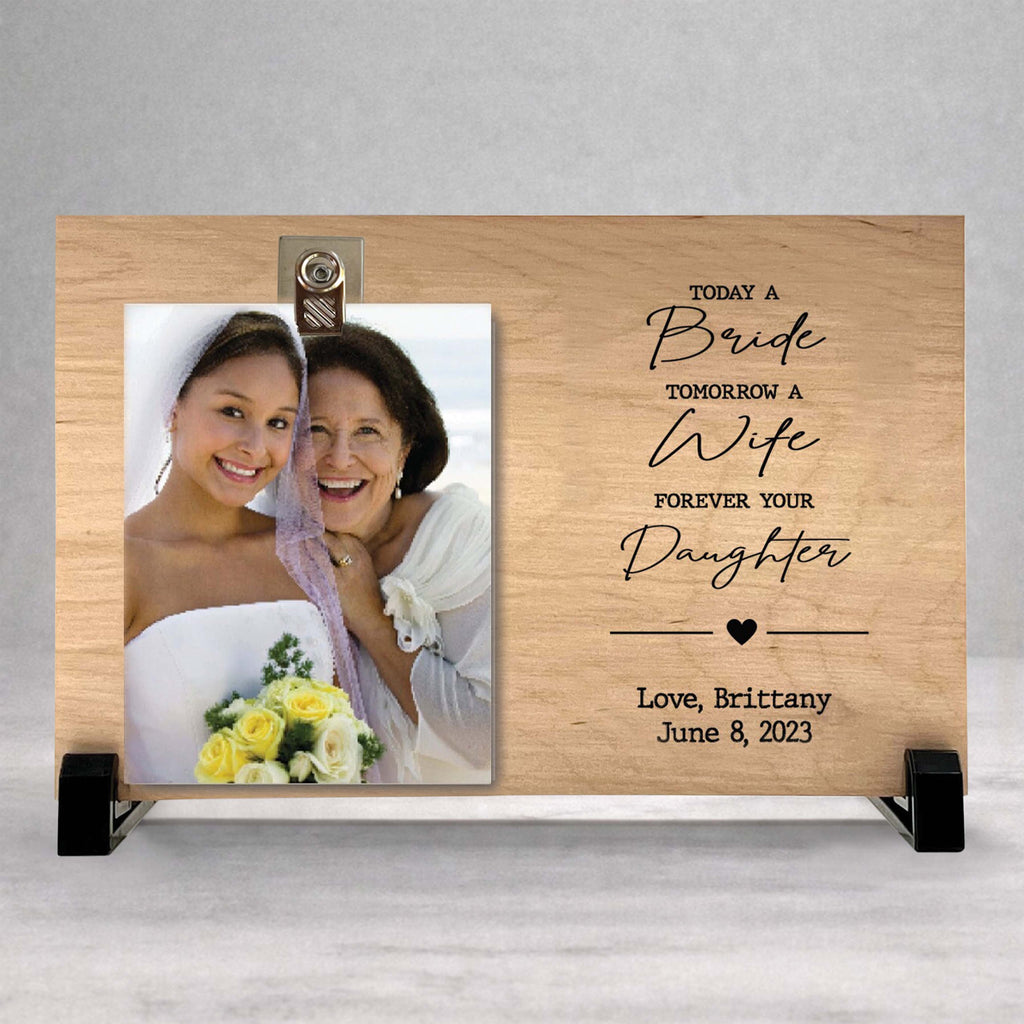 Mother of the Bride Frame - Personalized Wedding Photo Frame | Custom Wood Keepsake