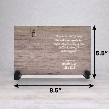 Memorial Photo Frame - Personalized Wood Memorial Frame | Bereavement Gift Ideas