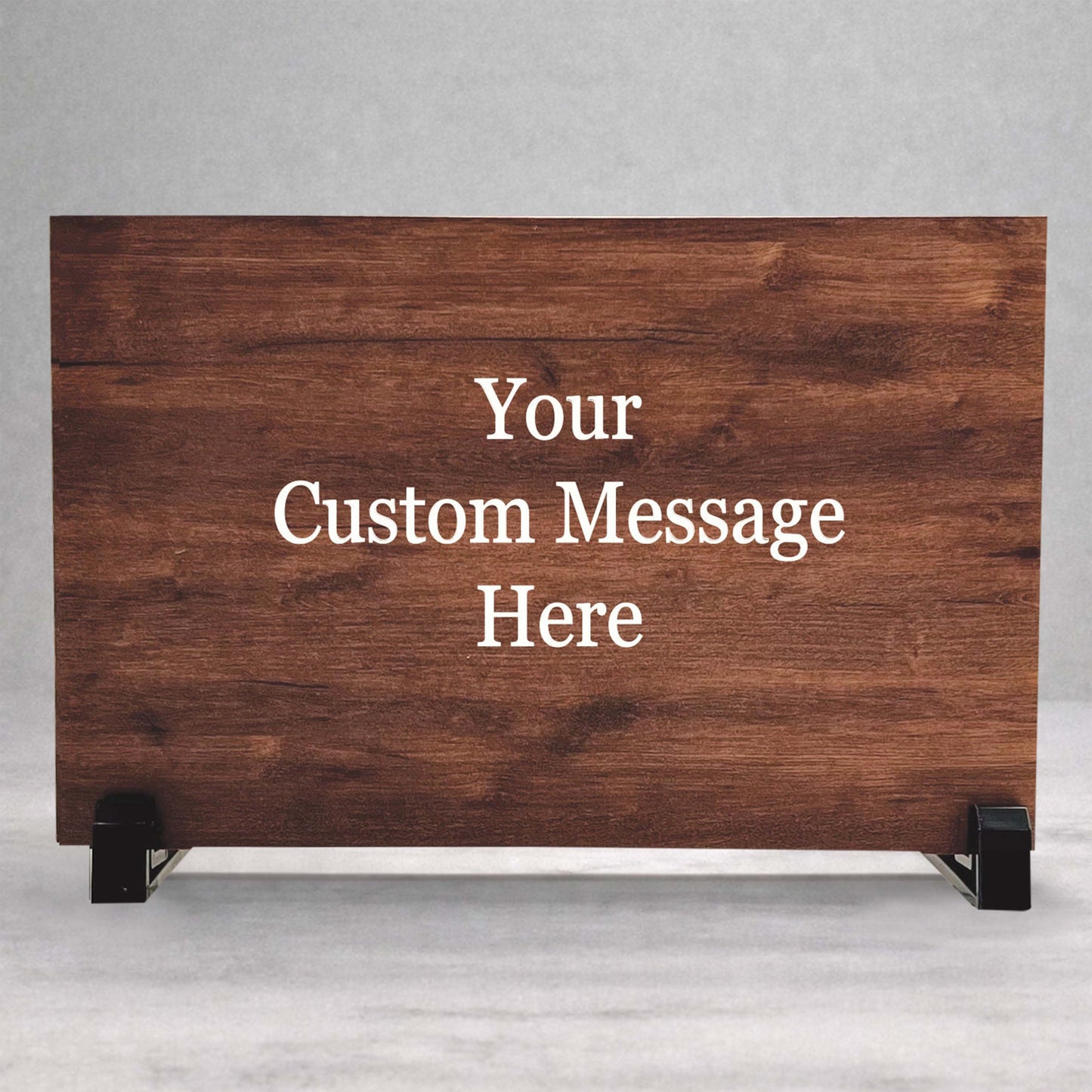 Custom Wood Sign - Personalized 8.5x5.5 Birch Wood Panel With Stand