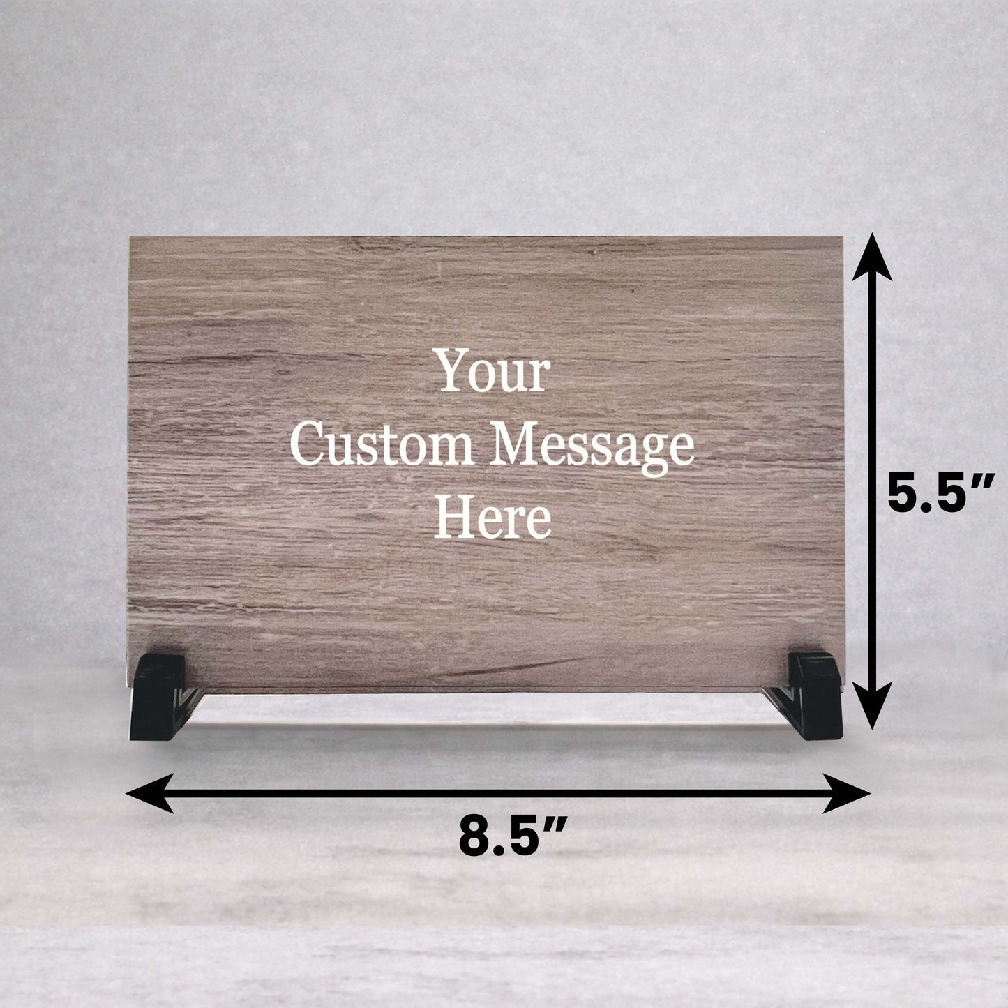 Custom Wood Sign - Personalized 8.5x5.5 Birch Wood Panel With Stand