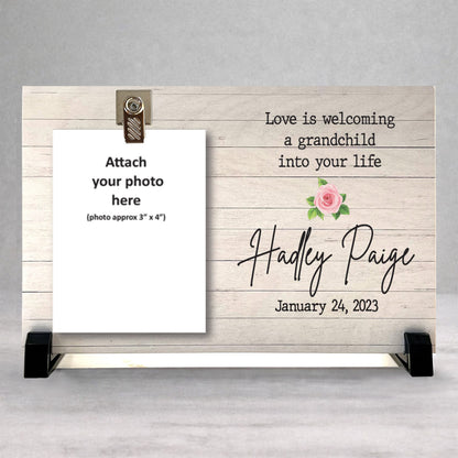 Personalized Grandparent Frame - Custom Picture Frame for New Grandparents Gift