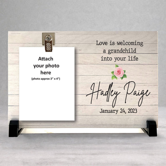 Personalized Grandparent Frame - Custom Picture Frame for New Grandparents Gift