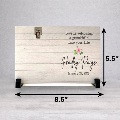 Personalized Grandparent Frame - Custom Picture Frame for New Grandparents Gift