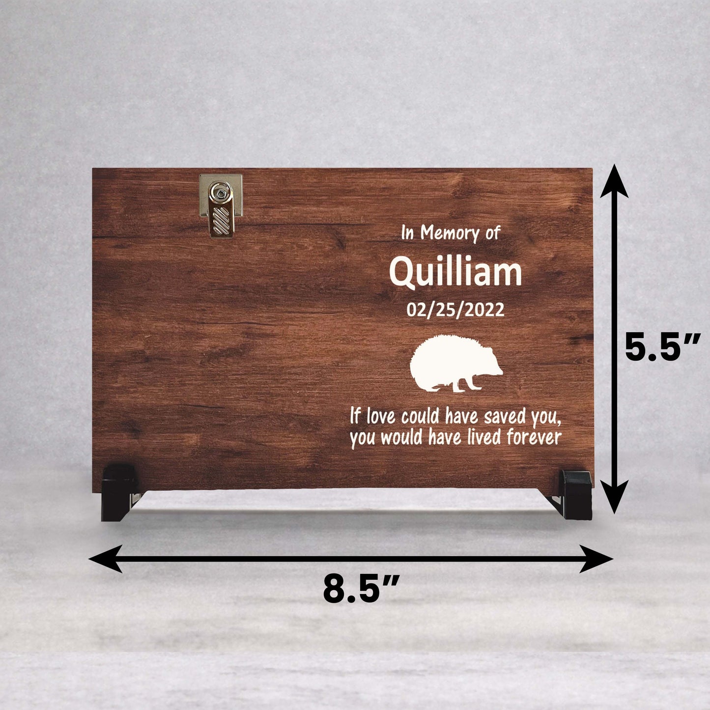 Hedgehog Memorial Frame - Personalized Pet Memorial Photo Gift