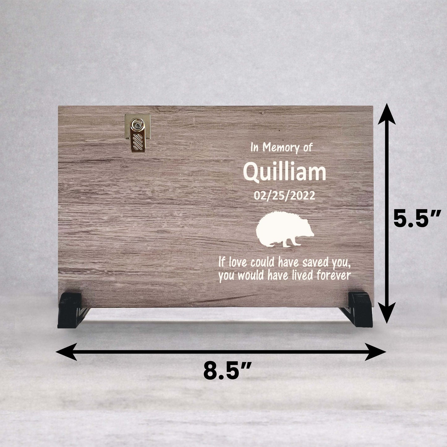 Hedgehog Memorial Frame - Personalized Pet Memorial Photo Gift