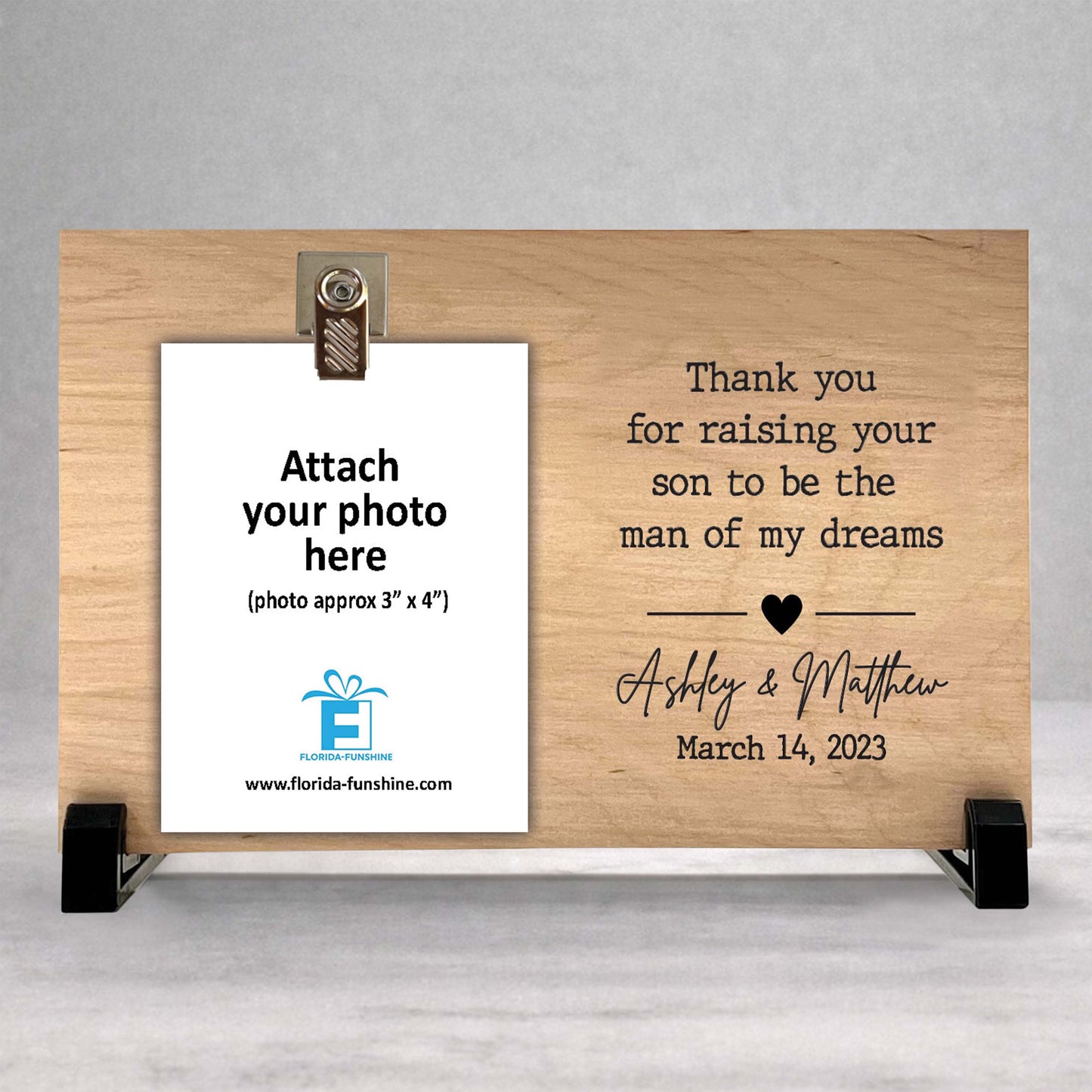 Mother of the Groom Frame - Custom Picture Frame Wedding Gift for Mom