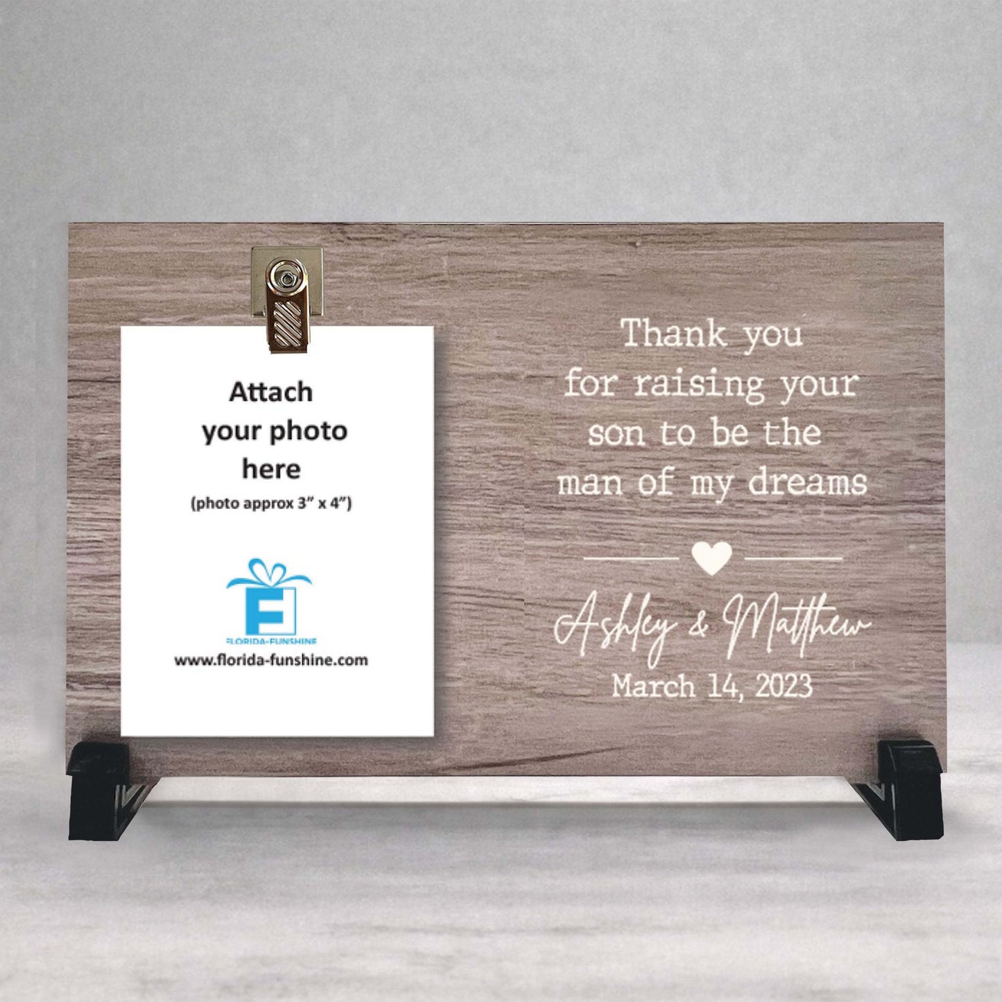 Mother of the Groom Frame - Custom Picture Frame Wedding Gift for Mom