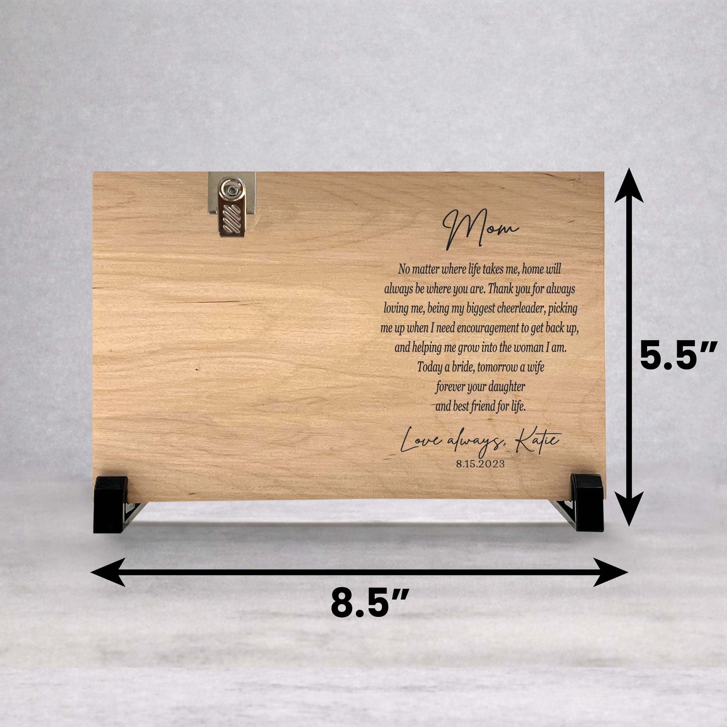 Mother of the Bride Picture Frame – Personalized Wedding Frame with Custom Background