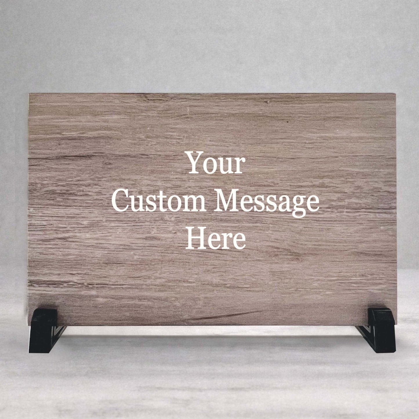 Custom Wood Sign - Personalized 8.5x5.5 Birch Wood Panel With Stand