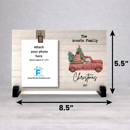 Christmas Personalized Frame - Custom Family Christmas Wood Picture Frame Gift