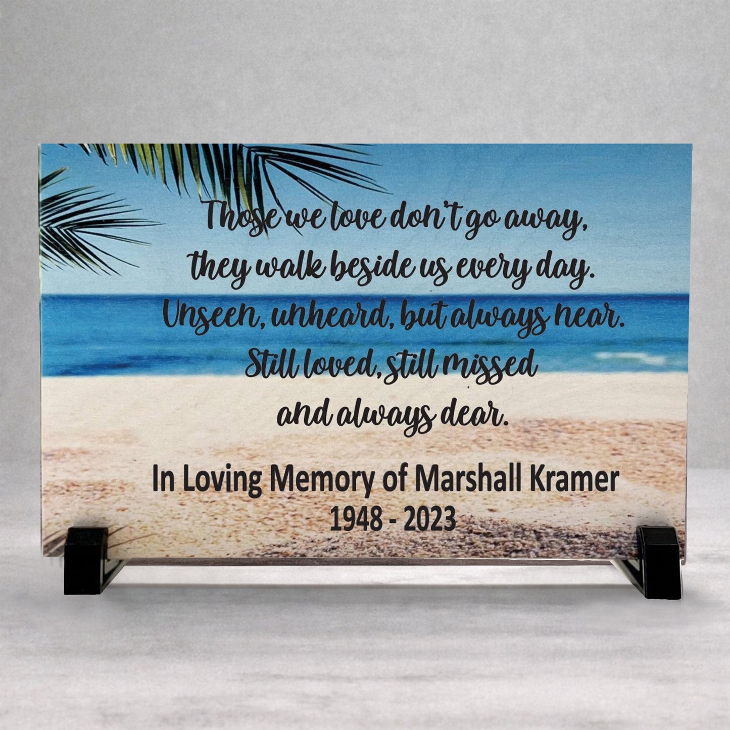 Personalized Wood Memorial - Beach Memorial Gift