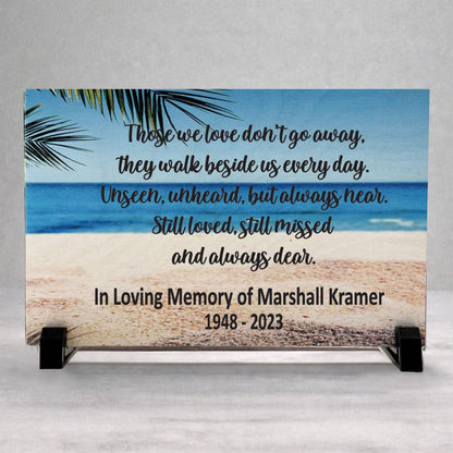 Personalized Wood Memorial - Beach Memorial Gift