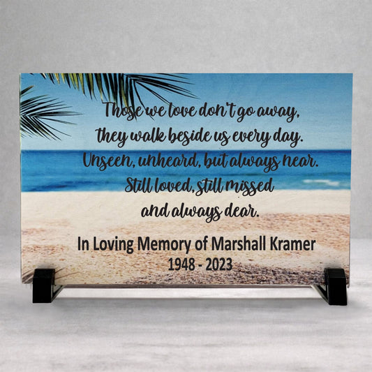 Personalized Wood Memorial - Beach Memorial Gift