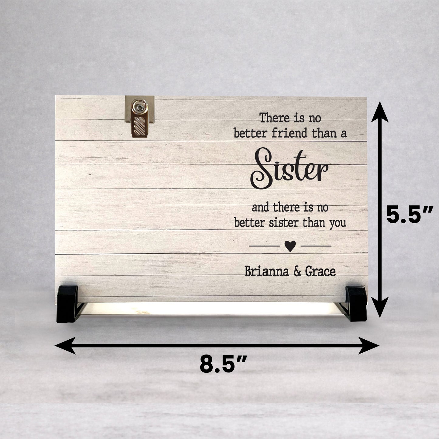 Personalized Sister Frame - Custom Wood Frame | Heartfelt Sister Gift
