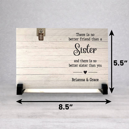 Personalized Sister Frame - Custom Wood Frame | Heartfelt Sister Gift