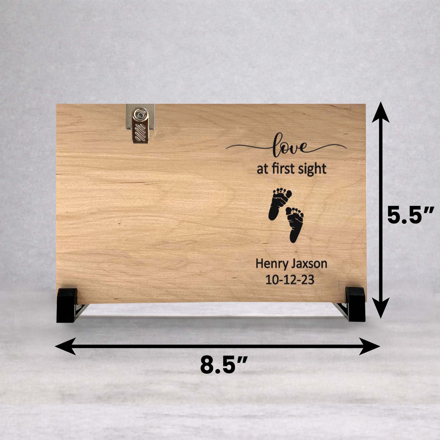 Baby Personalized Picture Frame - Custom Baby Frame | Love At First Sight Keepsake